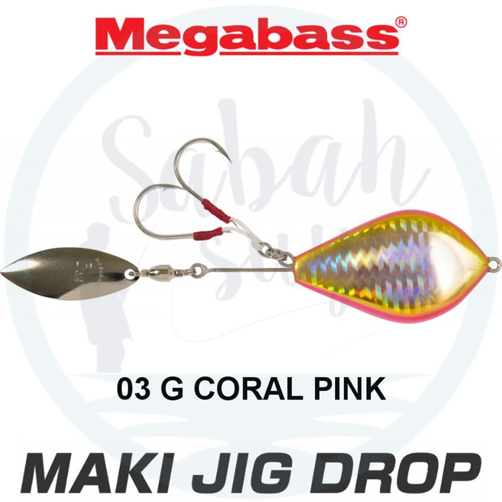 Megabass Maki Jig Drop 150gr 03 G Coral Pink