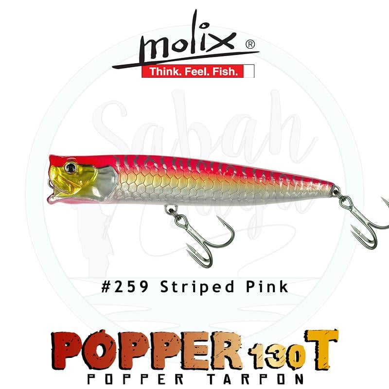 Molix Popper 130T Tarpon 13cm 38gr Striped Pink