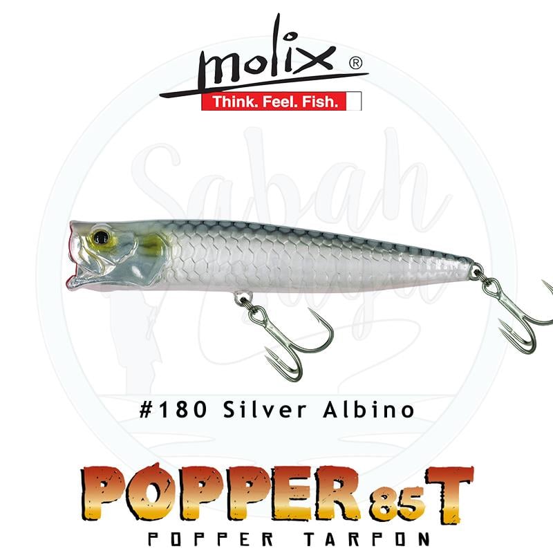 Molix Popper 85T Tarpon 8.5cm 11.5gr Silver Albino