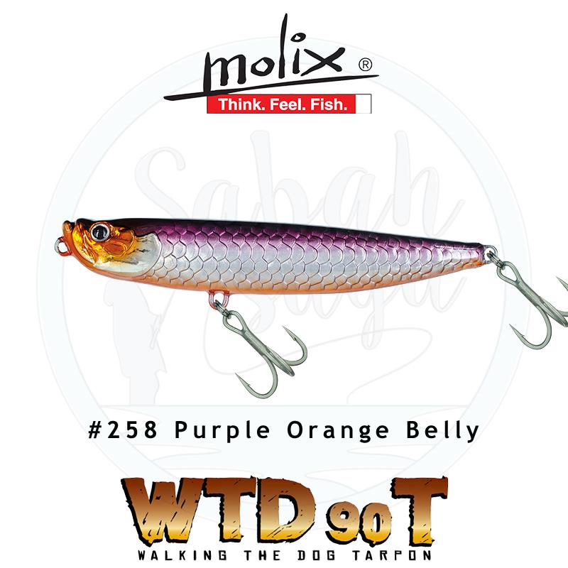 Molix WTD-90T Tarpon 9cm 10gr Purple Orange Belly