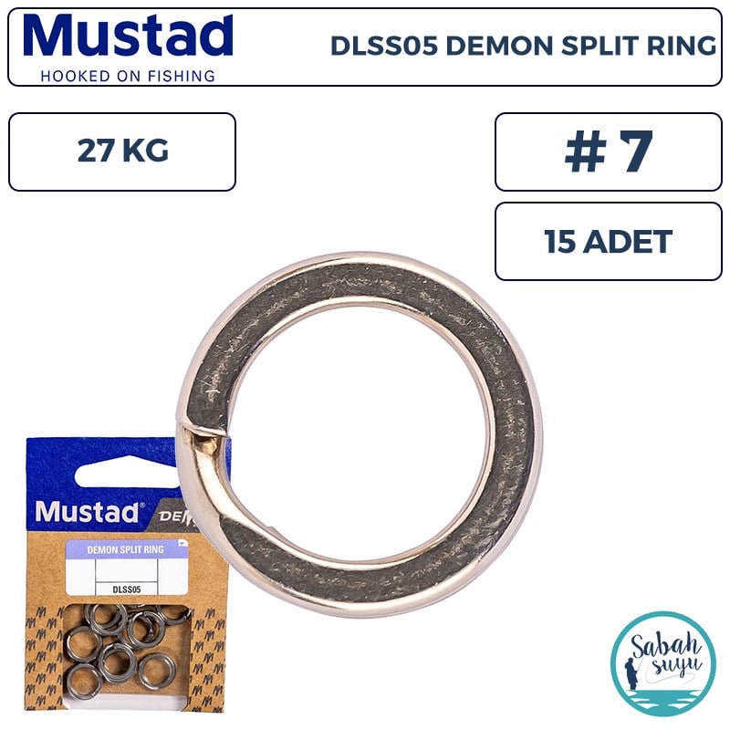 Mustad Demon DLSS05 Split Ring Halka #7 27kg (15 Adet)
