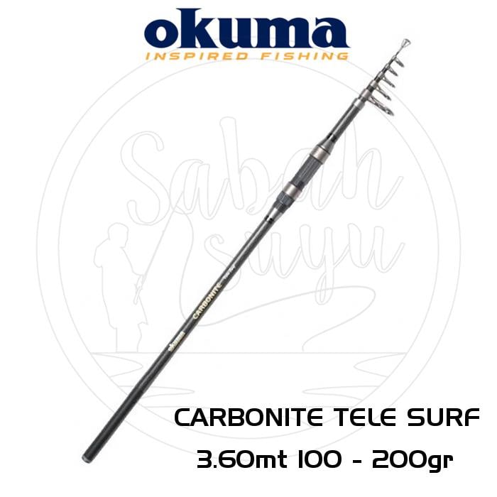 Okuma Carbonite Teleskopik Surf Kamış 3.60mt 100-200gr