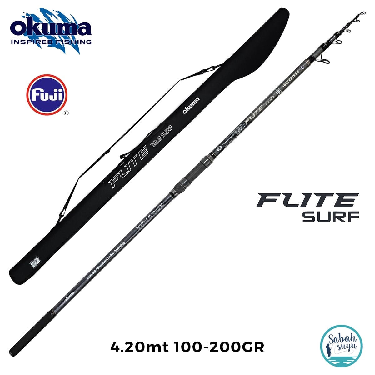Okuma Flite Tele 4.20mt 100-200gr Teleskopik Surf Kamış