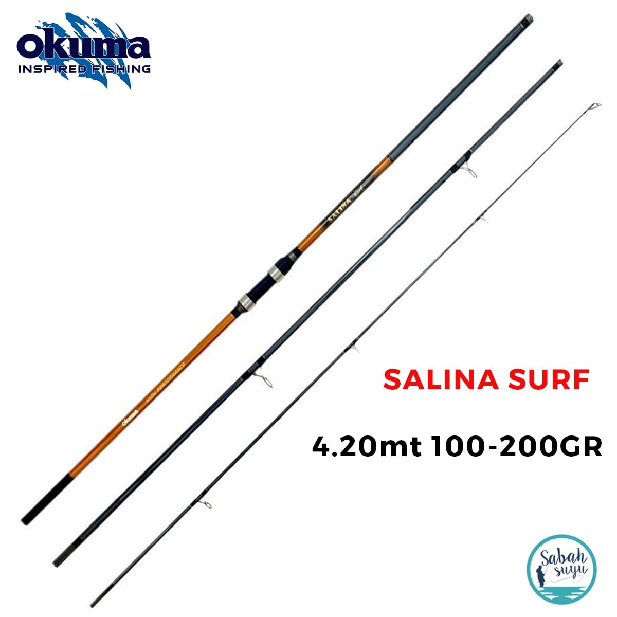 Okuma Salina 4.20mt 100-200gr (3P) Surf Kamış
