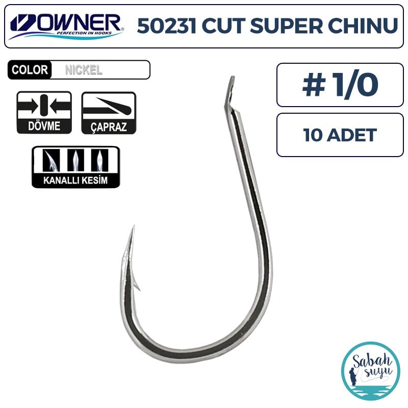 Owner 50231 Cut Super Chinu İğne Beyaz #1/0 (10 Adet)