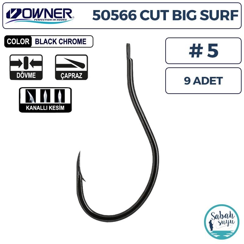 Owner 50566 Cut Big Surf  İğne #5 (9 Adet) Siyah