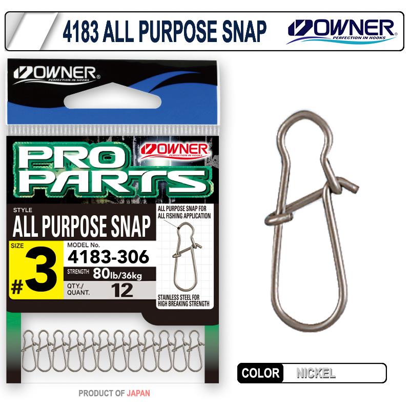 Owner All Purpose Snap Klips No:3 20mm 36kg