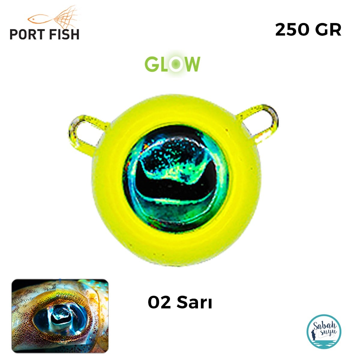 Portfish Touch Melek Gözü 250gr - 02 Sarı
