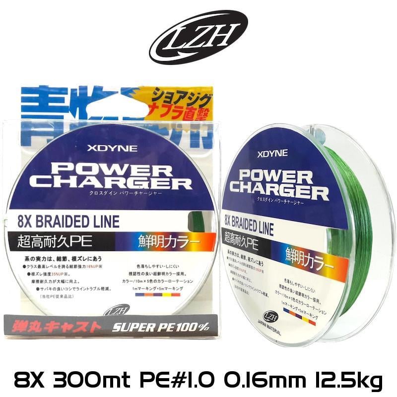 Power Charger 8X Braid 300 mt. PE1.0 0.16mm 12.5KG