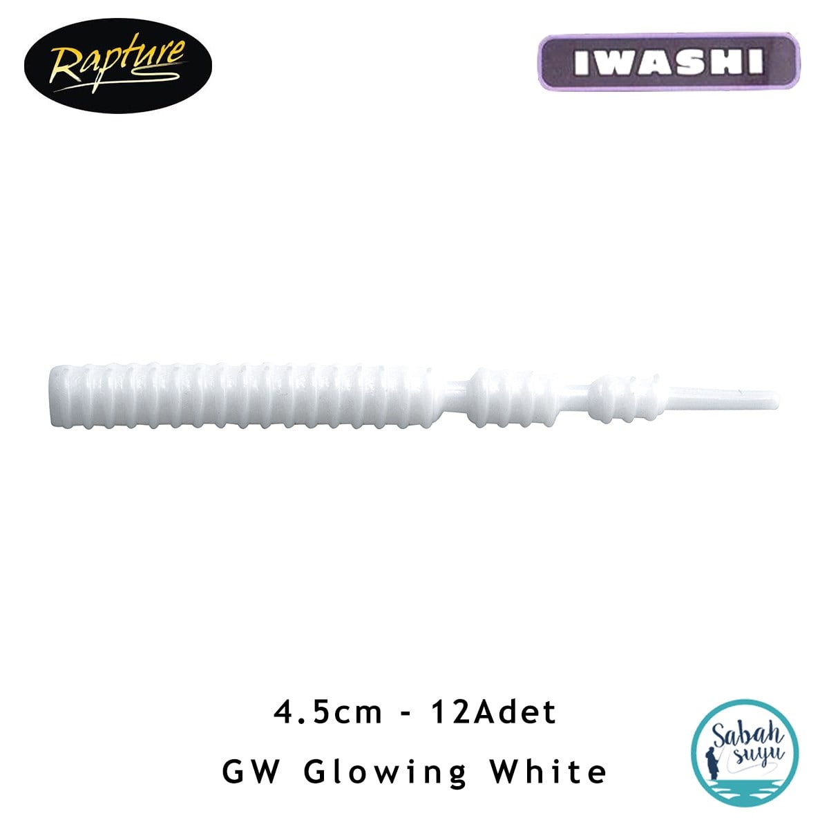 Rapture Mebaru Iwashi Silikon Yem 4.5cm (12 Adet) Glow White