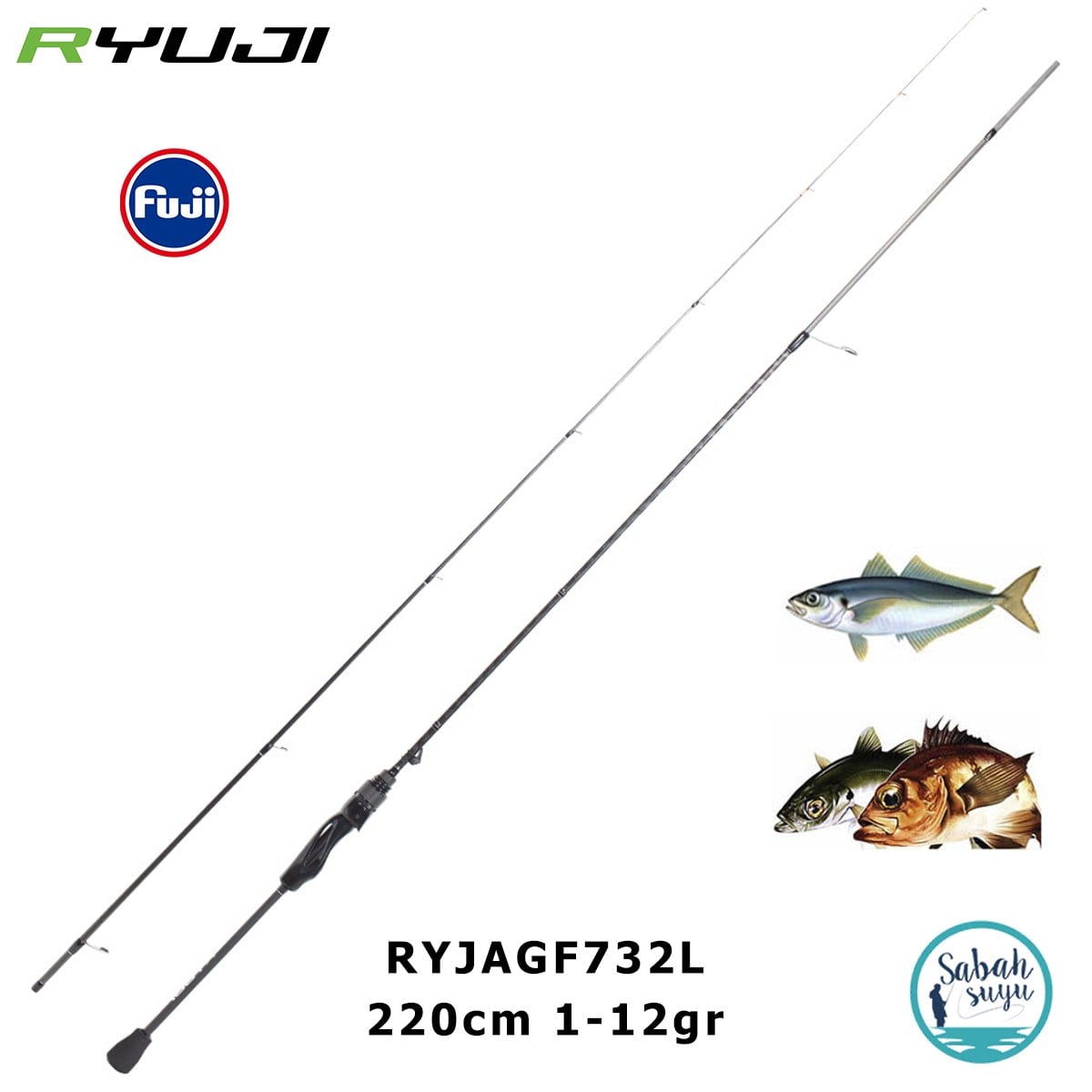 Ryuji Aji Game Fuji 2.20mt 1-12gr (2P) LRF Kamış