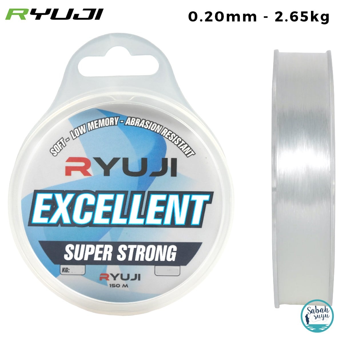 Ryuji Excellent Mono Misina 0.20mm 2.65kg 150mt Şeffaf