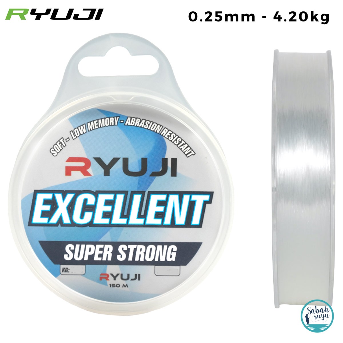 Ryuji Excellent Mono Misina 0.25mm 4.20kg 150mt Şeffaf