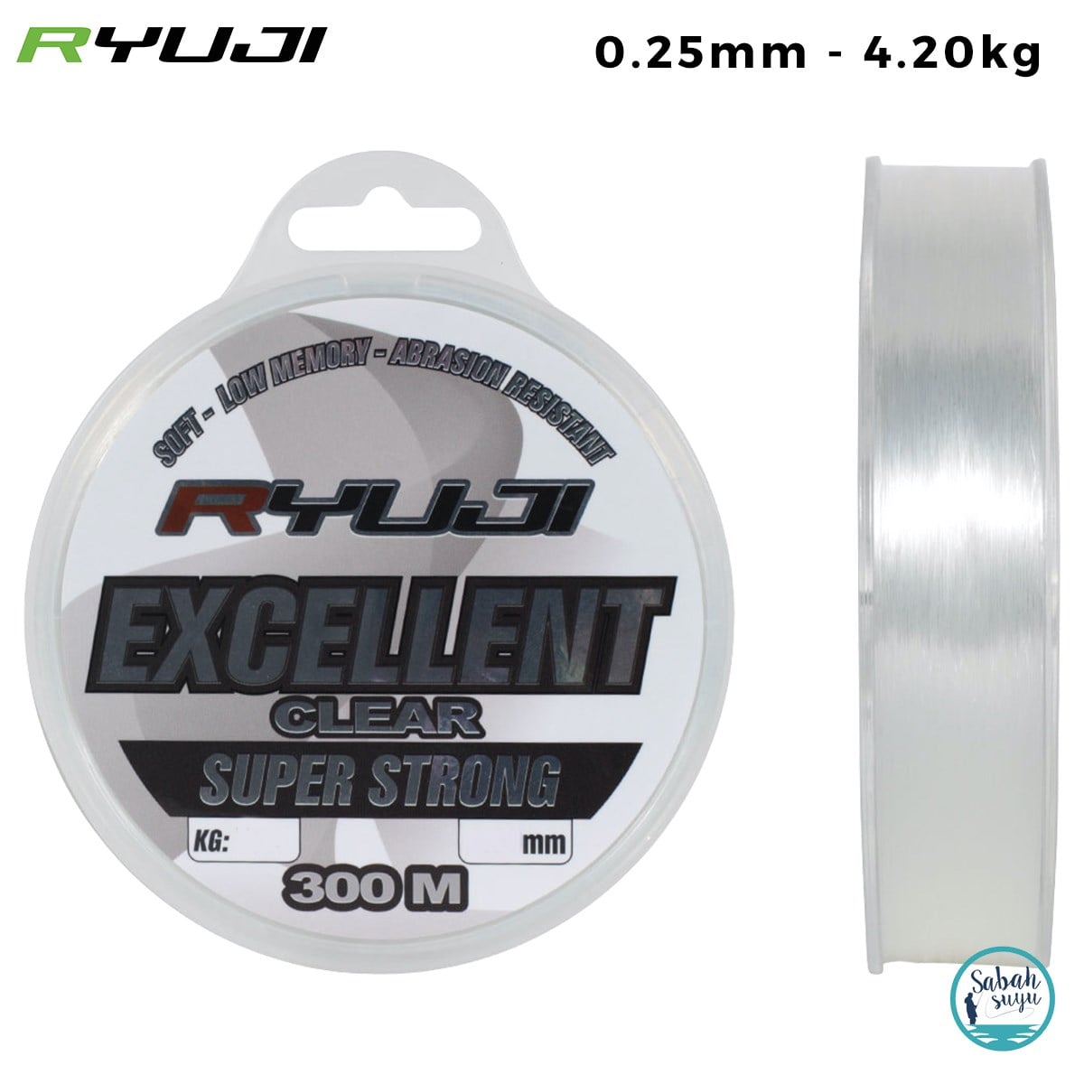 Ryuji Excellent Mono Misina 0.25mm 4.20kg 300mt Şeffaf