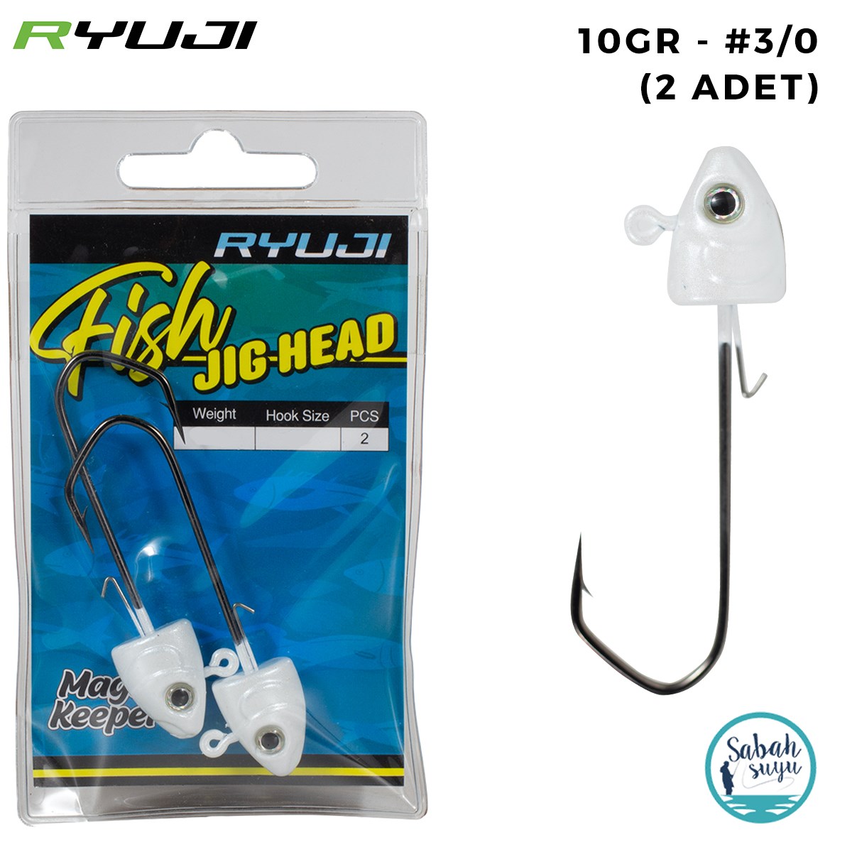 Ryuji Fish Jighead 10gr #3/0 (2 Adet)