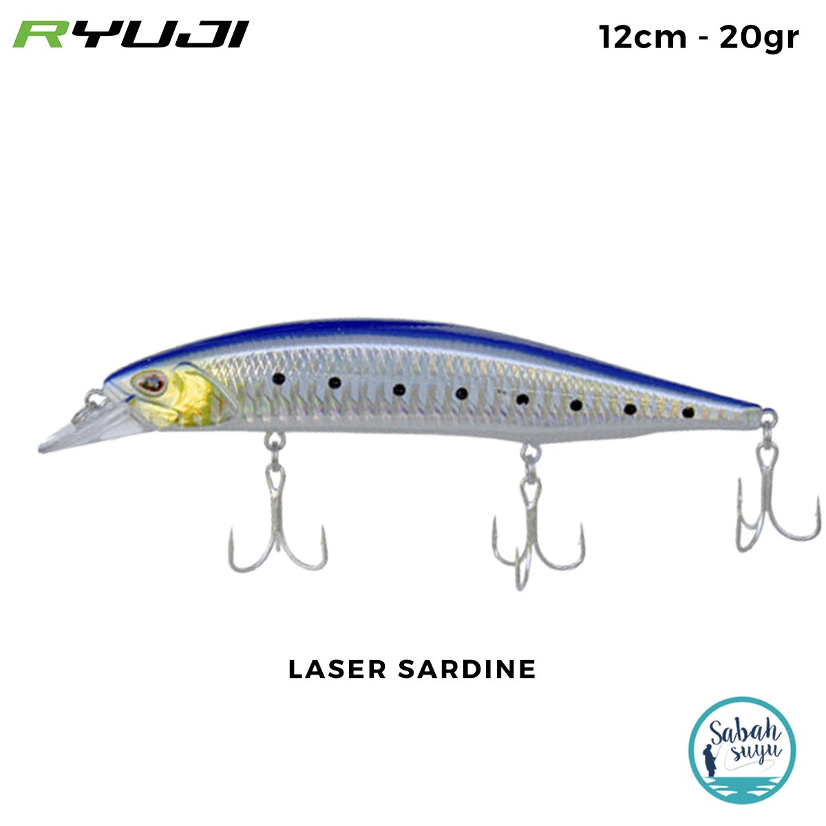 Ryuji Jerk Pilot 120SP 12cm 20gr Laser Sardine Maket Balık