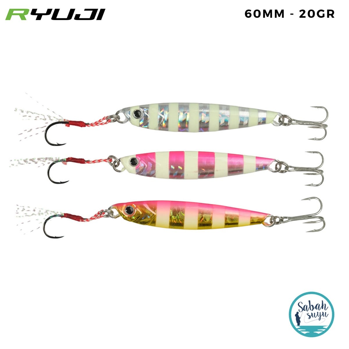 Ryuji Jig King Zebra Mix 60mm 20gr (3 Adet)