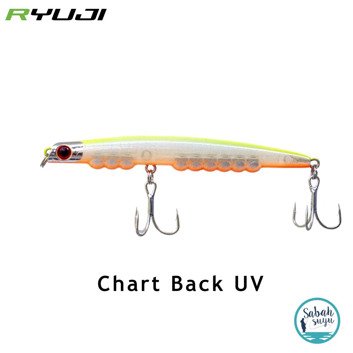 Ryuji Montero 95S 9.5cm 12.5gr Sahte Balık Chart Back UV