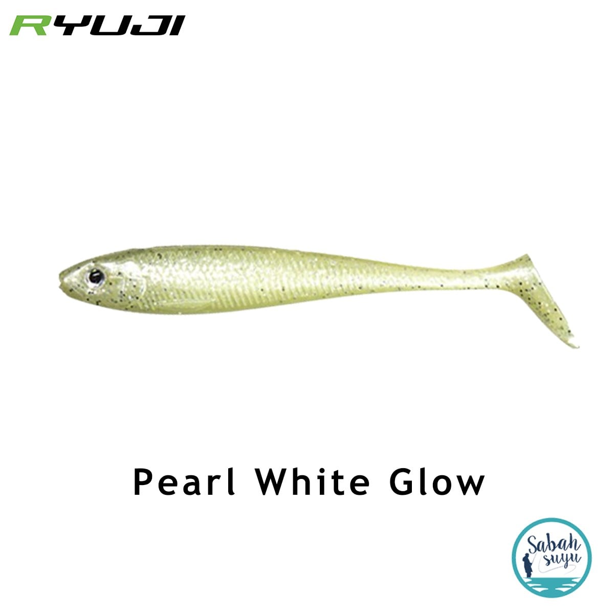 Ryuji Panic Shad 9cm 5.5gr Silikon Balık (3 Adet) Pearl White Glow