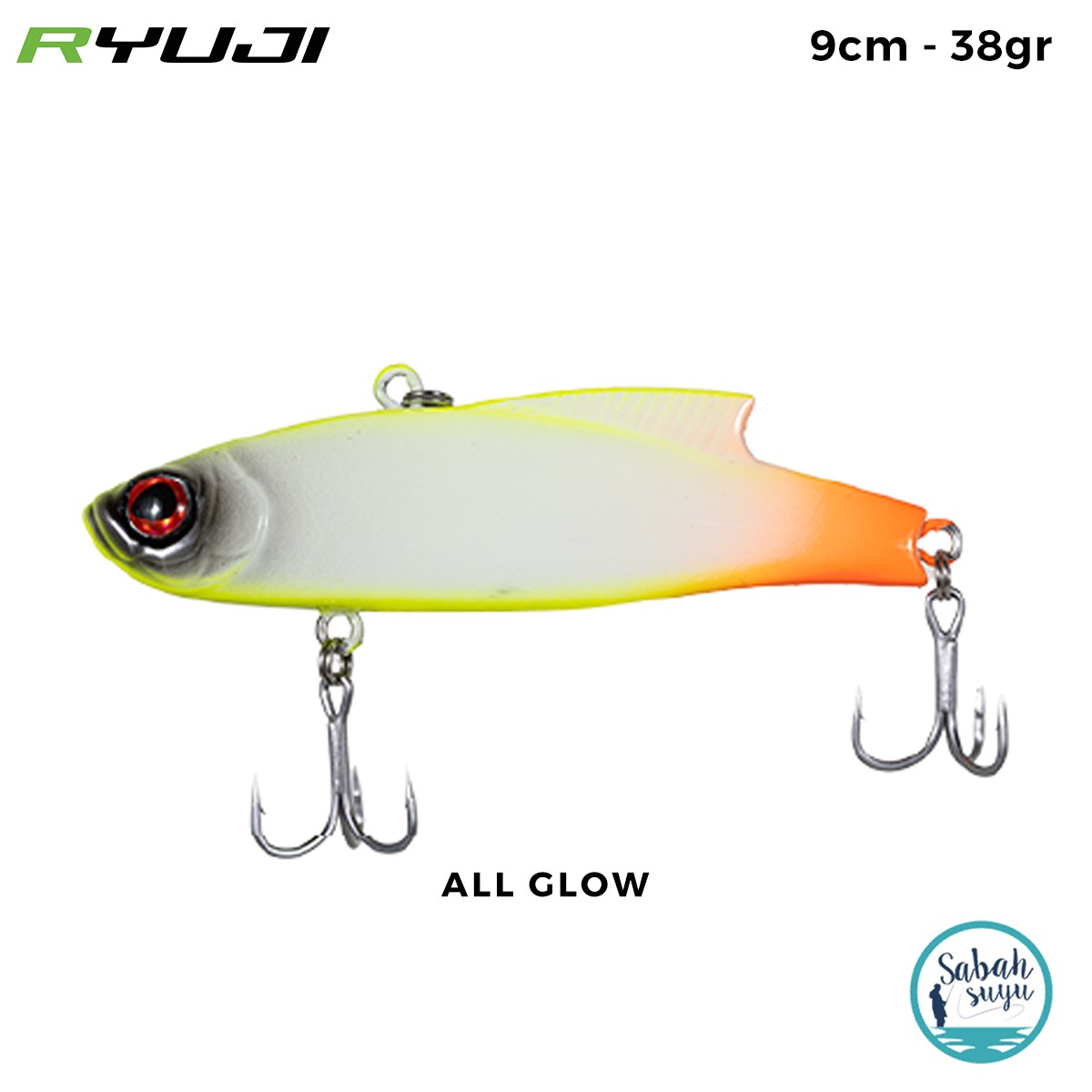 Ryuji Rock VIB Vibrasyon Jig 9cm 38gr All Glow