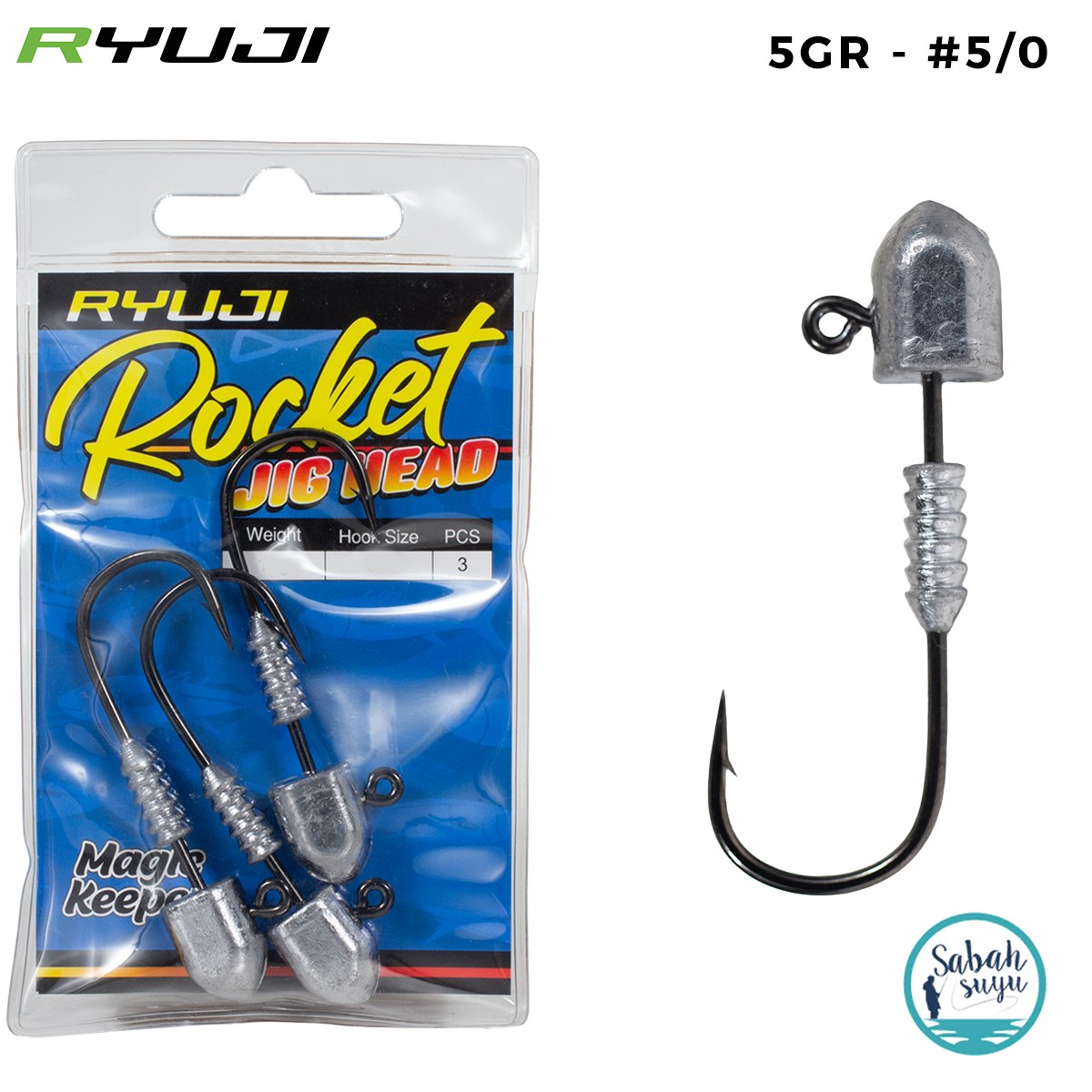 Ryuji Rocket Jighead 5gr #5/0 (3 Adet)