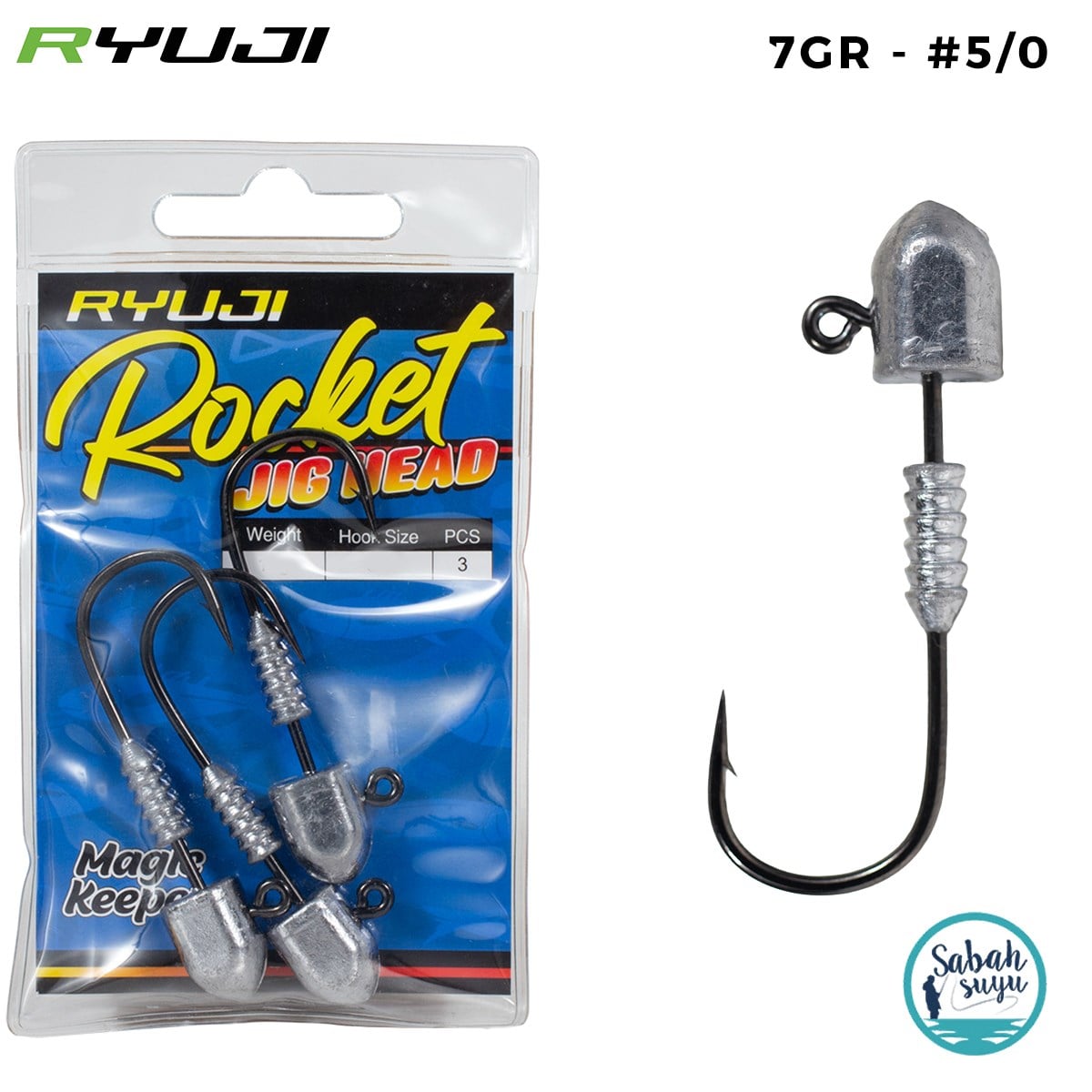 Ryuji Rocket Jighead 7gr #5/0 (3 Adet)