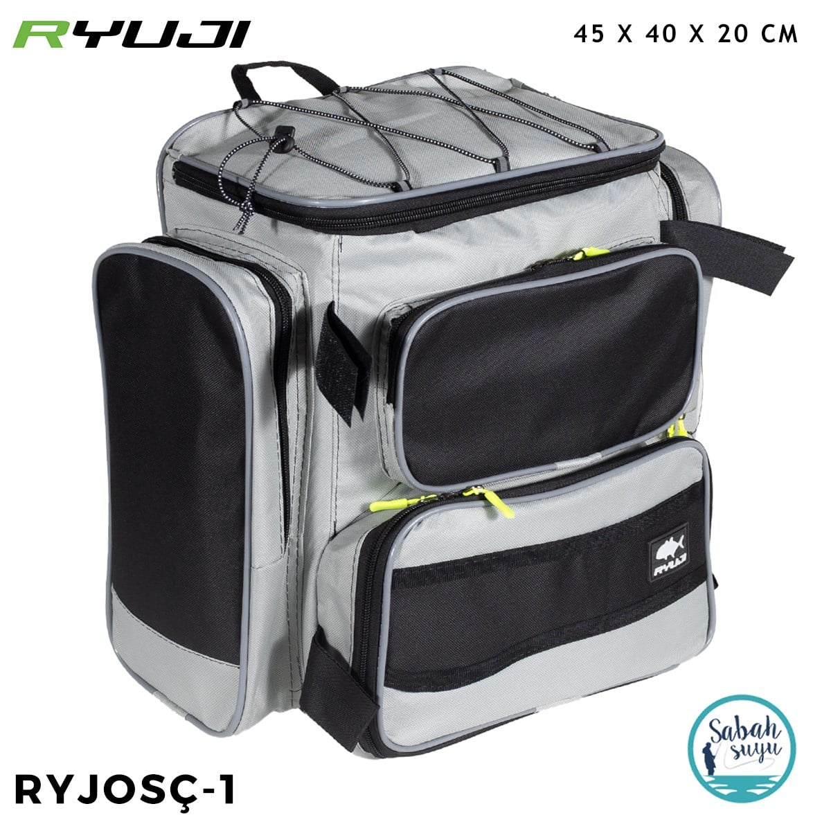 Ryuji RYJOSÇ-1 Organizer Balıkçı Çantası 45X40X20cm Gri-Siyah