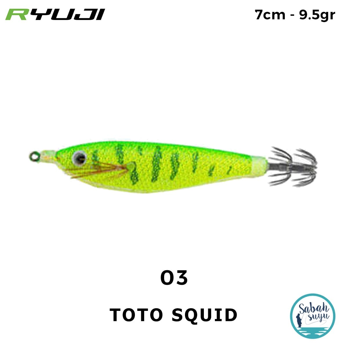 Ryuji Toto Squid 7cm 9.5gr Kalamar Zokası #03