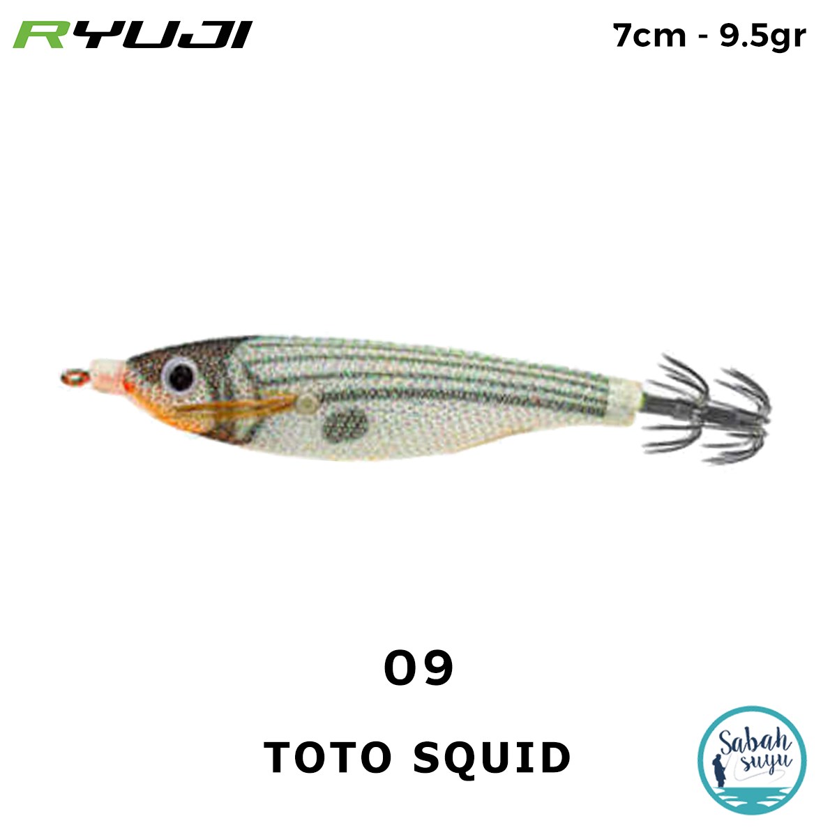 Ryuji Toto Squid 7cm 9.5gr Kalamar Zokası #09