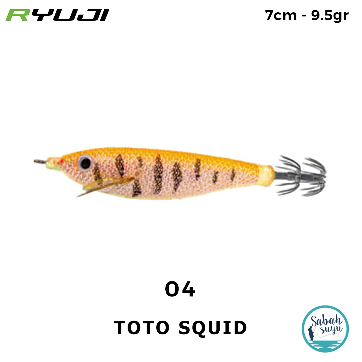 Ryuji Toto Squid 7cm 9.5gr Kalamar Zokası #04
