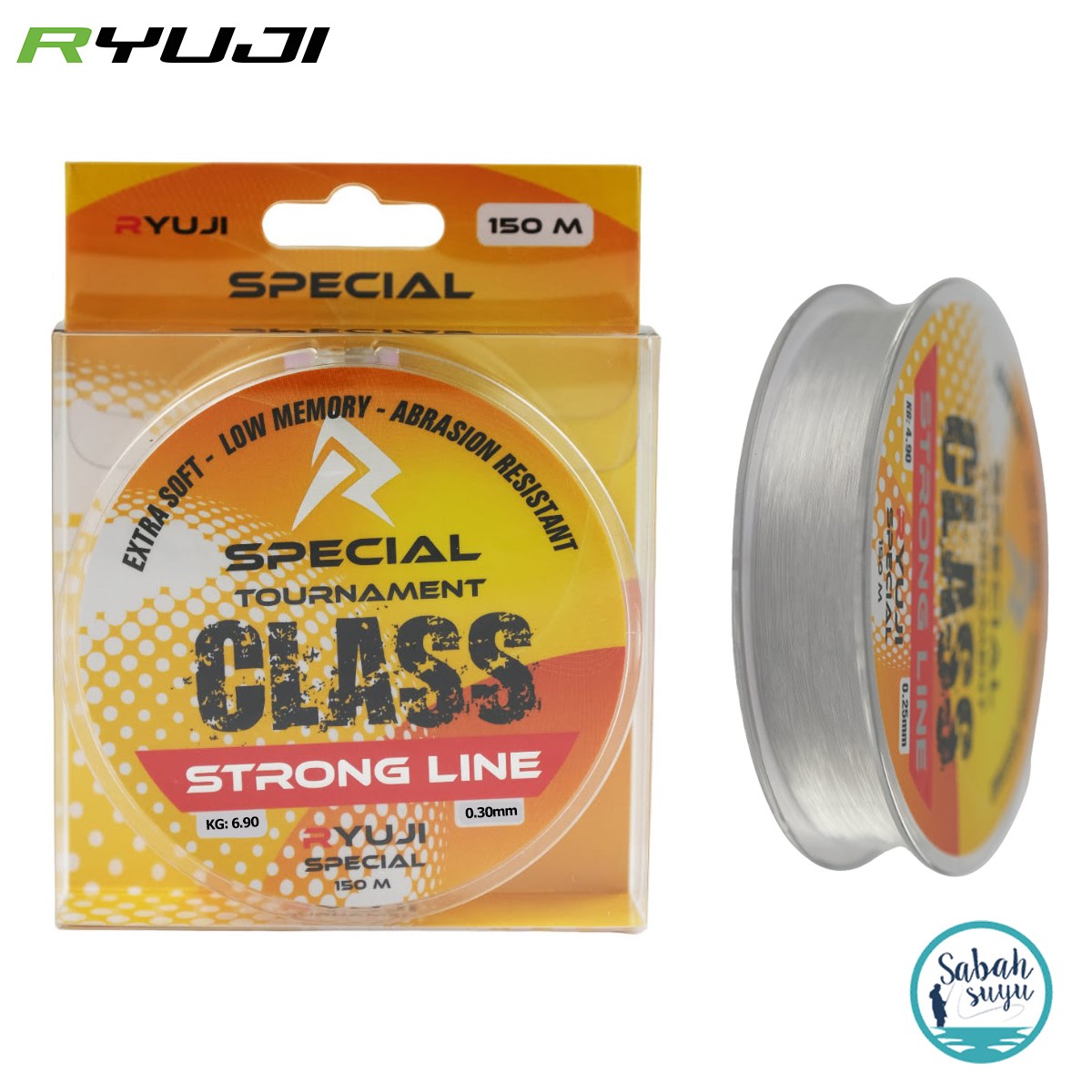 Ryuji Tournament Mono Misina 150mt 0.30mm 6.9kg Şeffaf