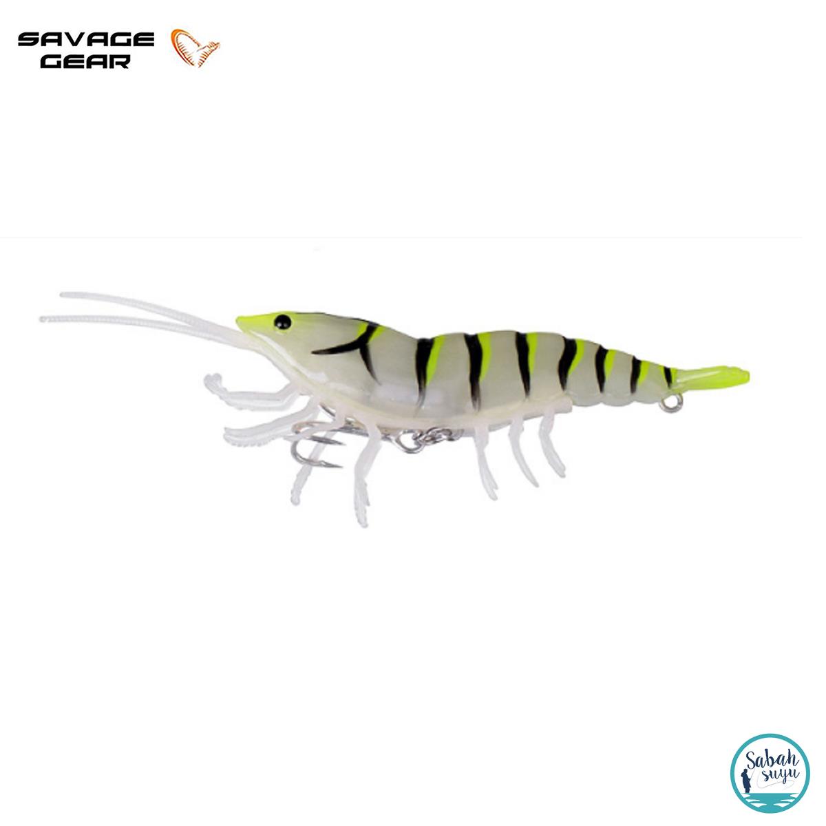 Savage Gear 3D Hybrid Shrimp 10cm 17gr Silikon Yem Yellow Tail Glow