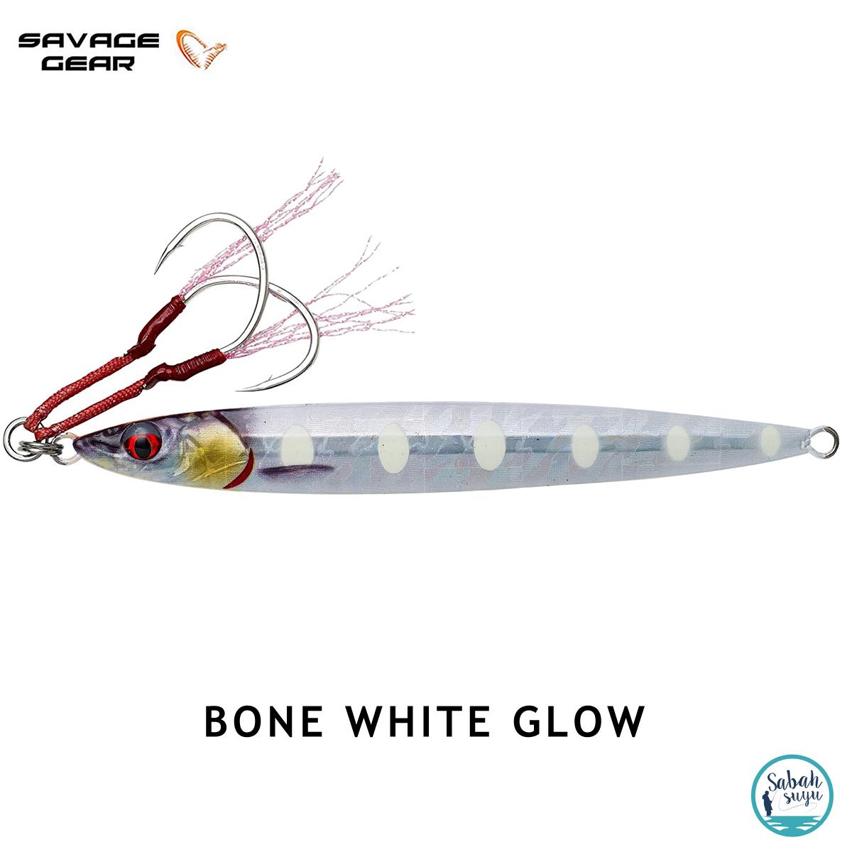 Savage Gear 3D Jig Minnow Jig 80gr 14cm Bone White Glow