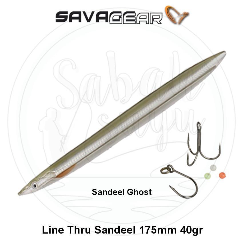 Savage Gear 3D Line Thru Sandeel 175mm 40g 02 Sandeel Ghost