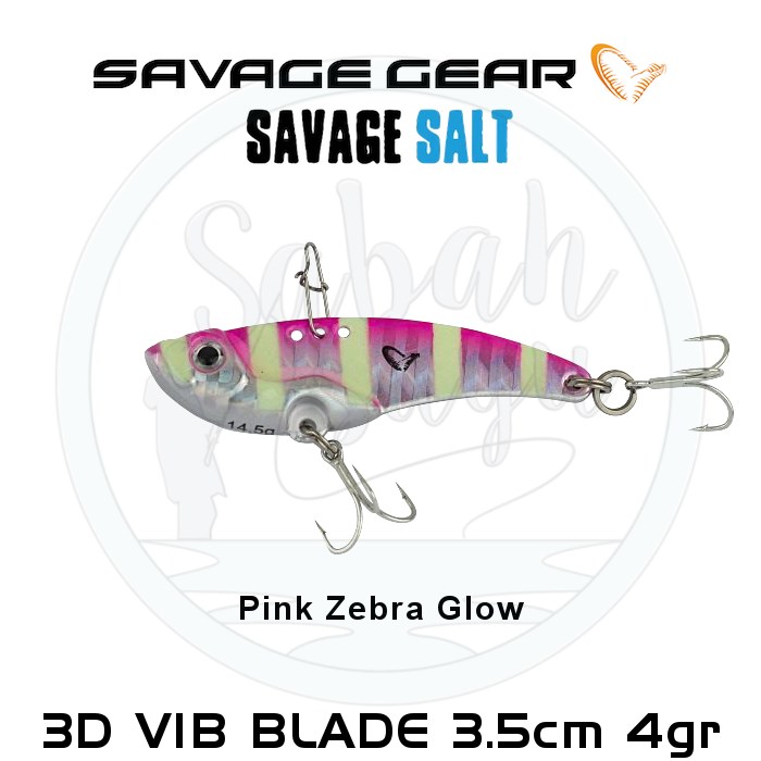 Savage Gear 3D Minnow VIB Blade 3.5cm 4gr Pink Zebra Glow