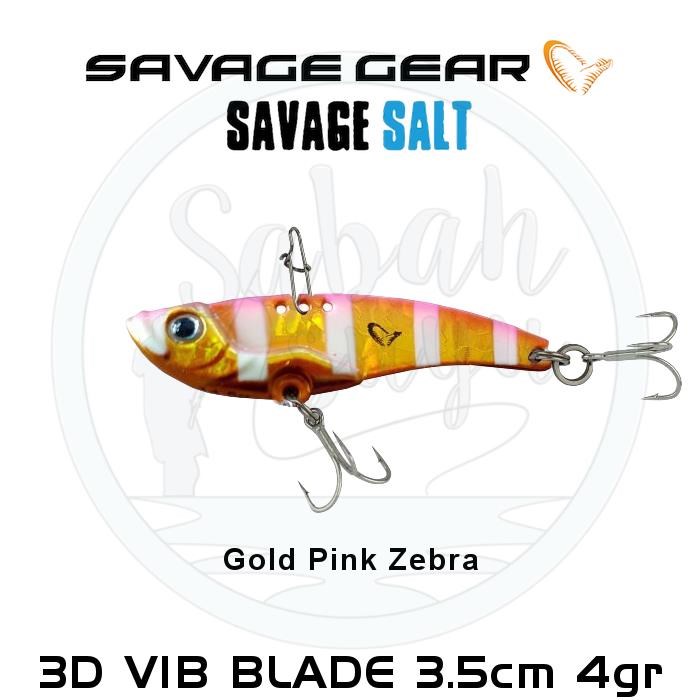 Savage Gear 3D Minnow VIB Blade 3.5cm 4gr Gold Pink Zebra