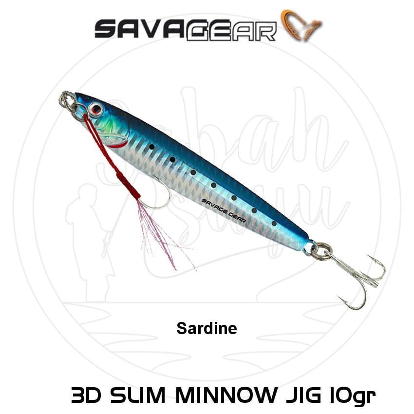 Savage Gear 3D Slim Minnow Jig 10g Sardine
