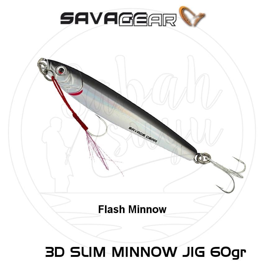 Savage Gear 3D Slim Minnow Jig 60g Flash Minnow