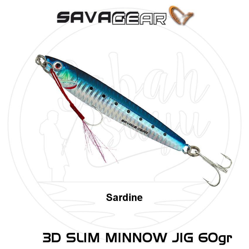 Savage Gear 3D Slim Minnow Jig 60g Sardine