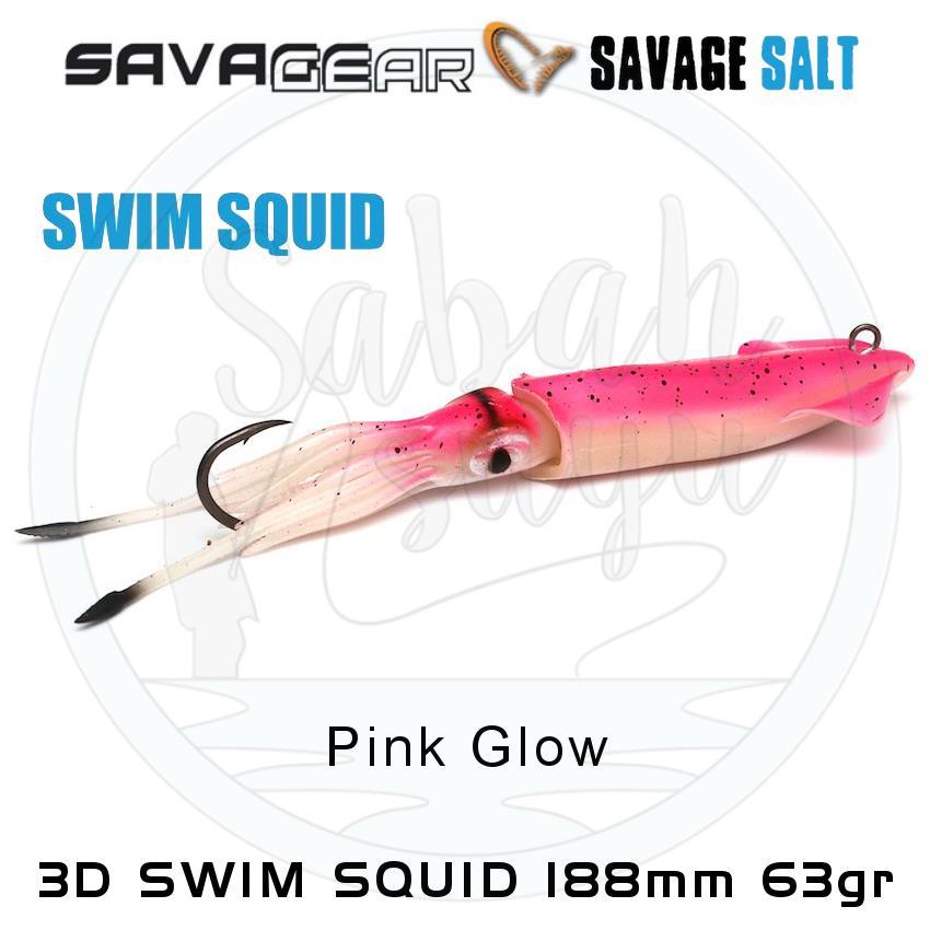 Savage Gear 3D Swim Squid 188mm 63gr (1 Adet) Pink Glow