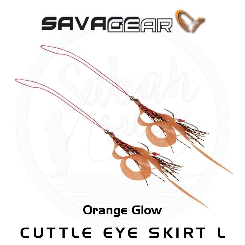 Savage Gear Cuttle Eye İğneli Yedek Kuyruk Orange Glow L Boy