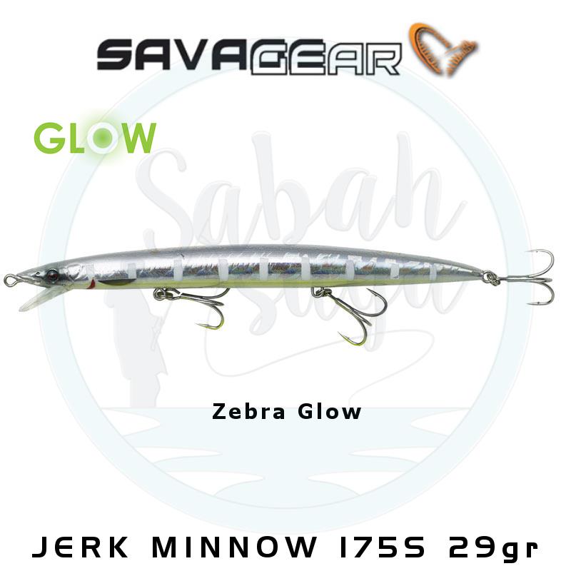 Savage Gear Jerk Minnow 175mm 29gr Sinking Zebra Glow