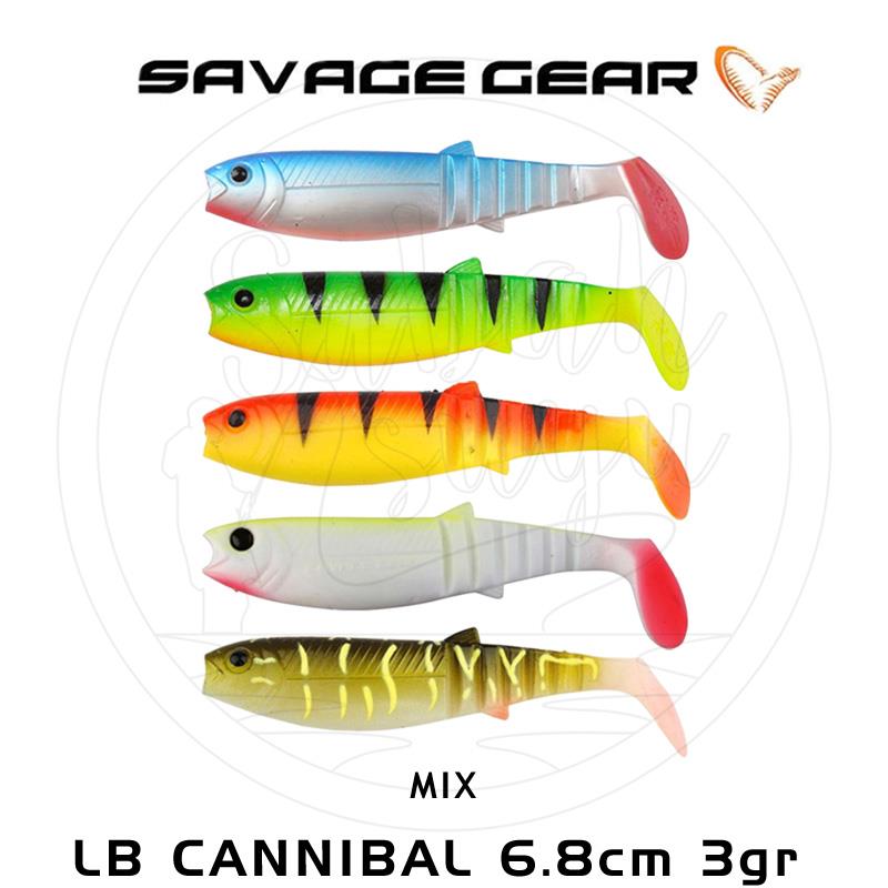 Savage Gear LB Cannibal 6.8cm 3gr Silikon Yem (5ad) Mix