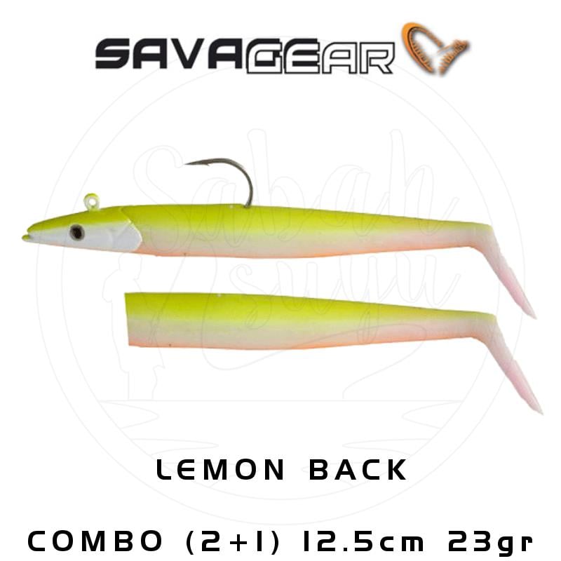 Savage Gear Sandeel 12.5cm 23gr. Combo (2+1) Lemon Back