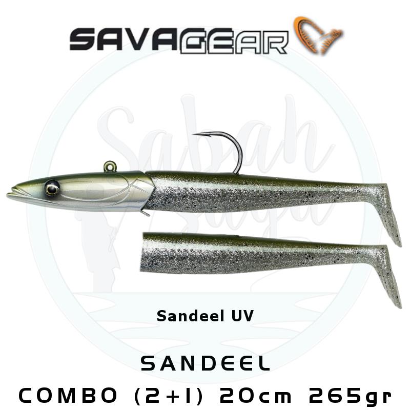 Savage Gear Sandeel 20cm 265gr. Combo (2+1) Sandeel UV
