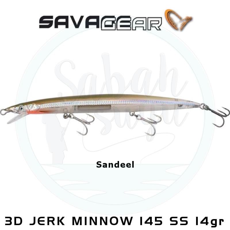 Savage Gear Sandeel 3D Jerk Minnow 145mm 14gr SS Sandeel
