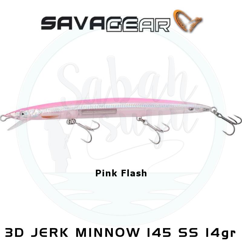 Savage Gear Sandeel 3D Jerk Minnow 145mm 14gr SS Pink Flash