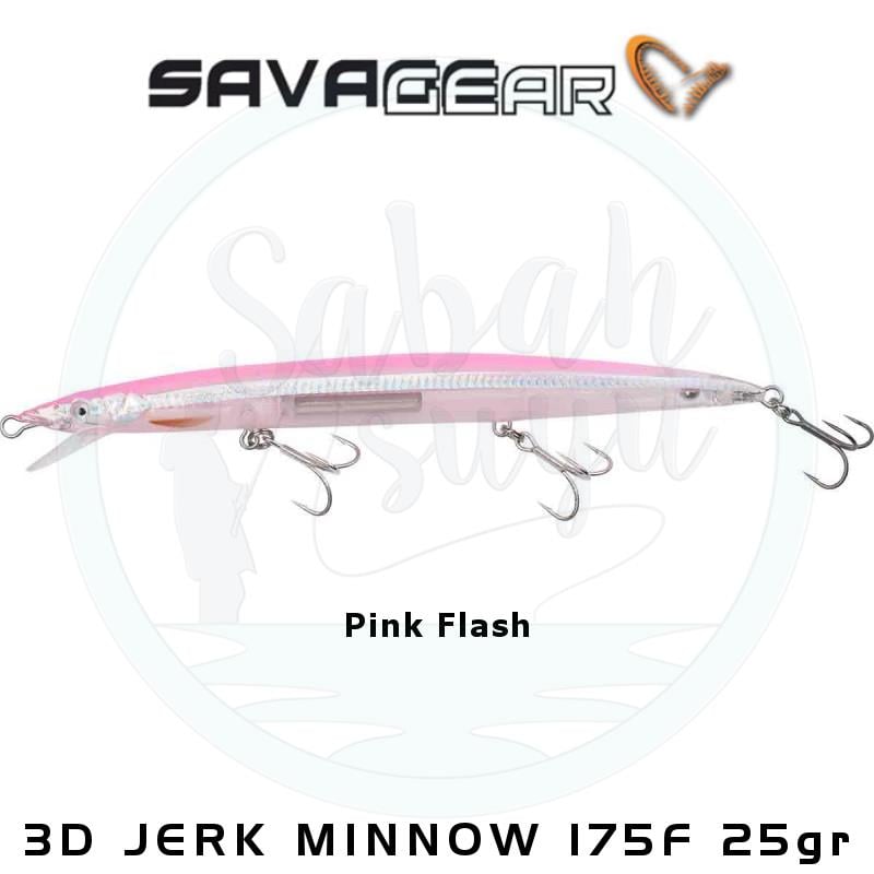 Savage Gear Sandeel 3D Jerk Minnow 175mm 25gr Floating Pink Flash