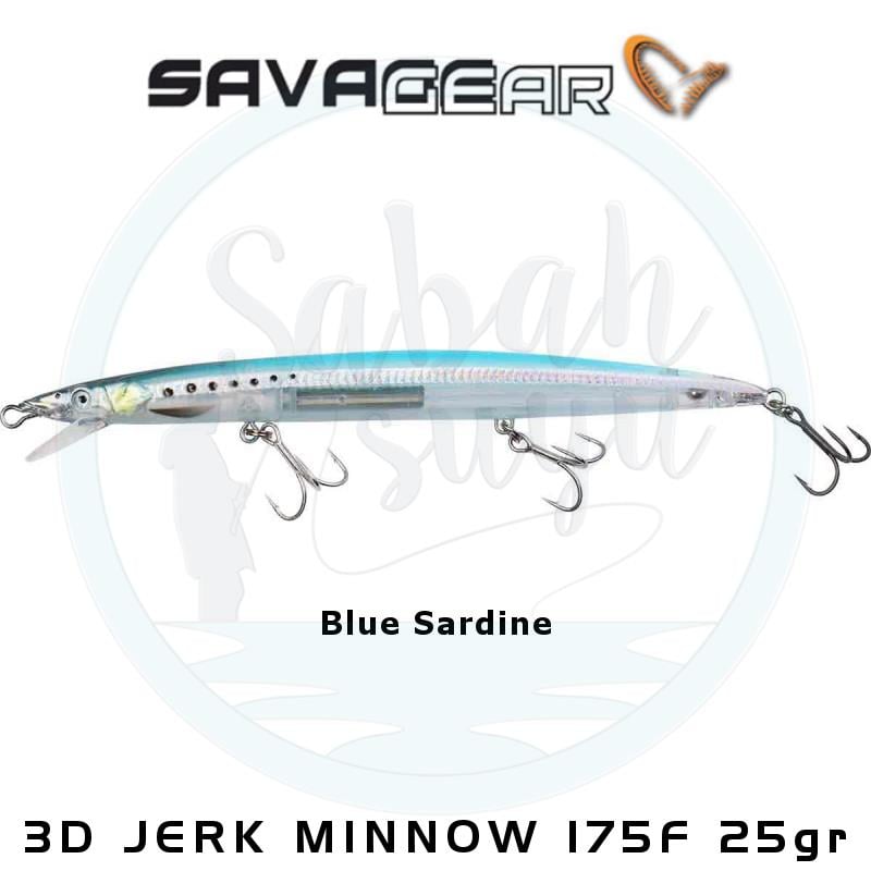 Savage Gear Sandeel 3D Jerk Minnow 175mm 25gr Floating Blue Sardine