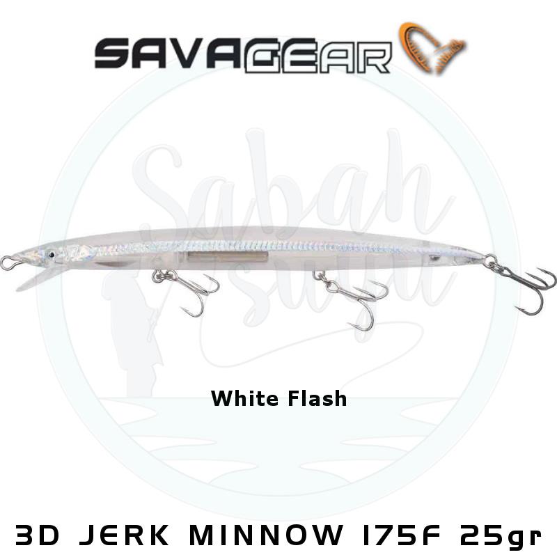 Savage Gear Sandeel 3D Jerk Minnow 175mm 25gr Floating White Flash